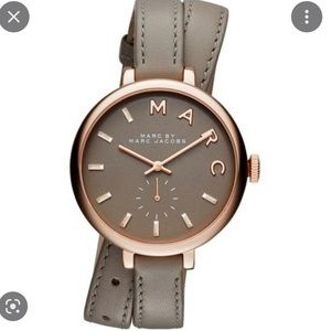 Marc Jacobs Watches, Sally Rosé Gold Leather Watch Taupe (380 AUD)
